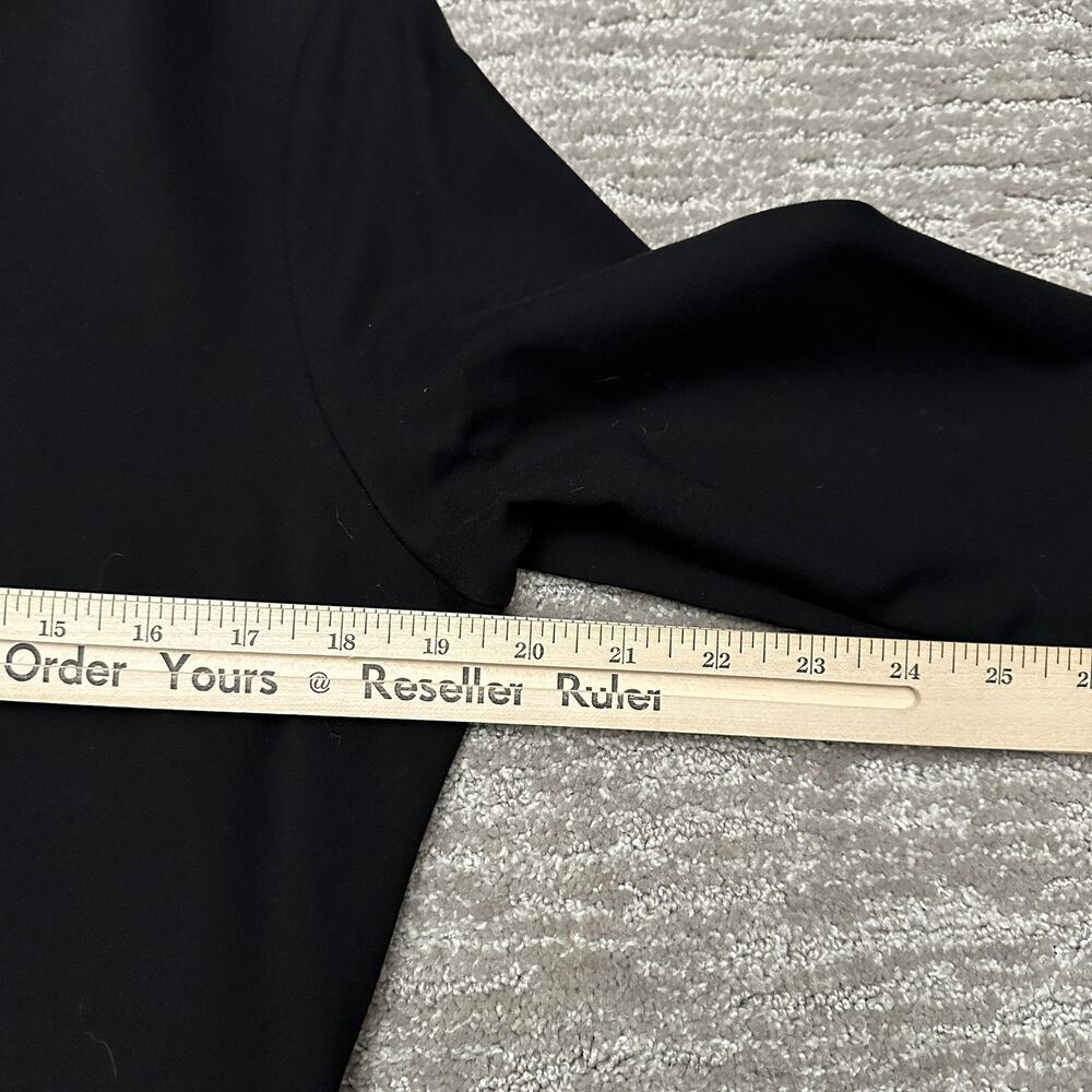 Betabrand Dress Womens XL Black Knit A-Line Half Sleeve Pockets Work Office - Picture 11 of 13